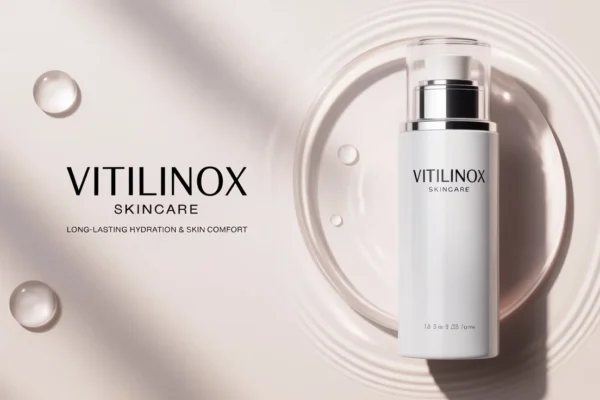 Vitilinox Skincare product providing long-lasting hydration and comfort for healthy skin.