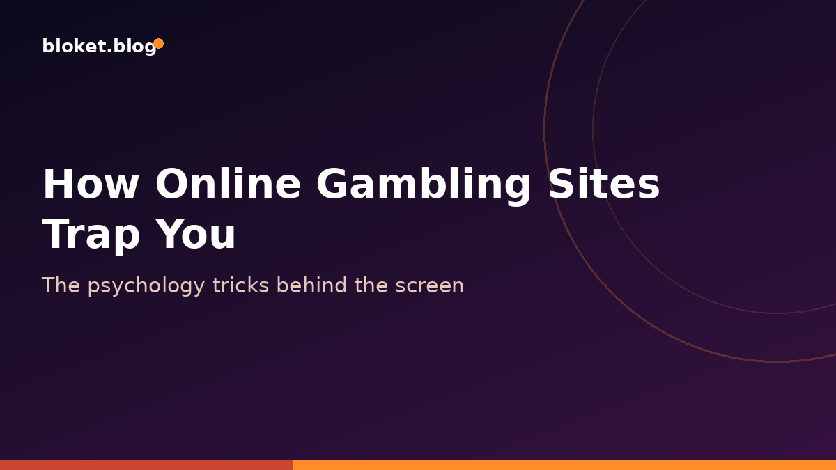 Online gambling sites trap players using psychological design tricks like near-misses